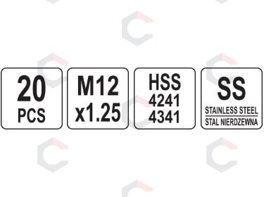 Sriegio remonto rinkinys | M12X1.25 | 20 vnt. (YT-17684) 1 Sriegio remonto rinkinys | M12X1.25 | 20 vnt. (YT-17684) 1