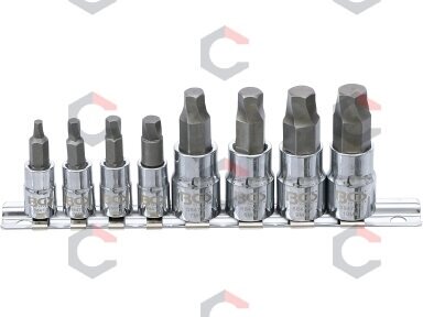 Sraigtiniai ištraukikliai | pažeistam hex | 6.3 mm (1/4") / 10 mm (3/8") | 3 - 10 mm | 8 vnt. (6847) Sraigtiniai ištraukikliai | pažeistam hex | 6.3 mm (1/4") / 10 mm (3/8") | 3 - 10 mm | 8 vnt. (6847)