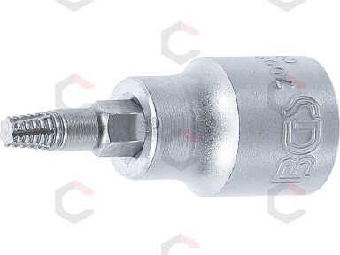 Sraigtinis ištraukimo antgalis | 10 mm (3/8") | pažeistam T-Star (Torx) T25 (7098-T25) Sraigtinis ištraukimo antgalis | 10 mm (3/8") | pažeistam T-Star (Torx) T25 (7098-T25)
