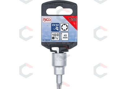 Sraigtinis ištraukimo antgalis | 10 mm (3/8") | pažeistam T-Star (Torx) T30 (7098-T30) Sraigtinis ištraukimo antgalis | 10 mm (3/8") | pažeistam T-Star (Torx) T30 (7098-T30)