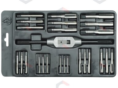 Sriegiklių rinkinys 25 vnt. M3-M12 (Čekija) (24940) Sriegiklių rinkinys 25 vnt. M3-M12 (Čekija) (24940)