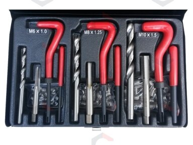 Sriegio remonto rinkinys | M6x1 / M8x1,25 / M10x1,5. | 88 vnt. (2789G) Sriegio remonto rinkinys | M6x1 / M8x1,25 / M10x1,5. | 88 vnt. (2789G)