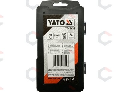 Sriegio remonto rinkinys | M10 x 1.5 | 30 vnt. (YT-17634) 2 Sriegio remonto rinkinys | M10 x 1.5 | 30 vnt. (YT-17634) 2