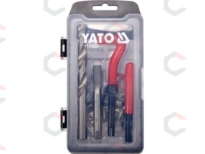 Sriegio remonto rinkinys | M12 x 1.75 | 30 vnt. (YT-17635) 1 Sriegio remonto rinkinys | M12 x 1.75 | 30 vnt. (YT-17635) 1