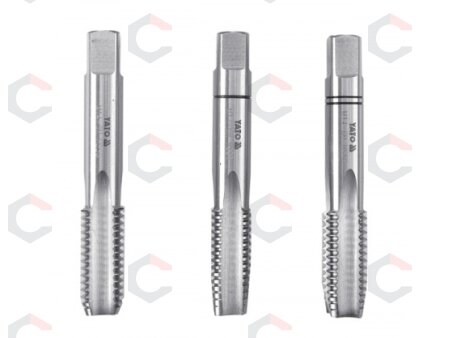 Sriegikliai 3vnt.M12x1,75, HSS/M2 (YT-2939) Sriegikliai 3vnt.M12x1,75, HSS/M2 (YT-2939)