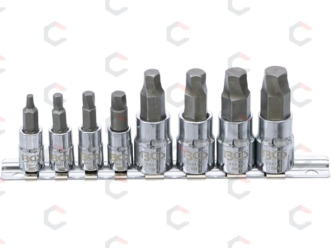 Sraigtiniai ištraukikliai | pažeistam hex | 6.3 mm (1/4") / 10 mm (3/8") | 3 - 10 mm | 8 vnt. (6847) 1 Sraigtiniai ištraukikliai | pažeistam hex | 6.3 mm (1/4") / 10 mm (3/8") | 3 - 10 mm | 8 vnt. (6847) 1