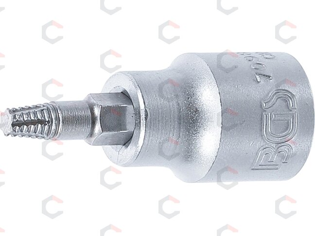 Sraigtinis ištraukimo antgalis | 10 mm (3/8") | pažeistam T-Star (Torx) T25 (7098-T25) Sraigtinis ištraukimo antgalis | 10 mm (3/8") | pažeistam T-Star (Torx) T25 (7098-T25)