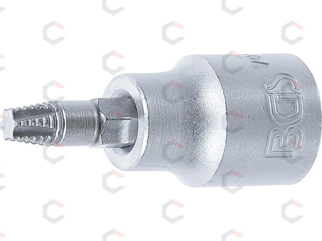 Sraigtinis ištraukimo antgalis | 10 mm (3/8") | pažeistam T-Star (Torx) T27 (7098-T27) Sraigtinis ištraukimo antgalis | 10 mm (3/8") | pažeistam T-Star (Torx) T27 (7098-T27)