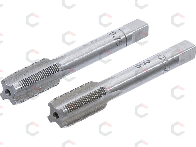 Sriegikliai | pirmas ir galutinis sriegimas | M10 x 0.75 | 2 vnt. (M10X0.75-B) Sriegikliai | pirmas ir galutinis sriegimas | M10 x 0.75 | 2 vnt. (M10X0.75-B)