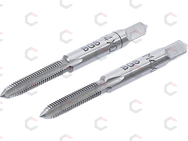Sriegikliai | pirmas ir galutinis sriegimas | M4 x 0.7 | 2 vnt. (M4X0.7-B) Sriegikliai | pirmas ir galutinis sriegimas | M4 x 0.7 | 2 vnt. (M4X0.7-B)