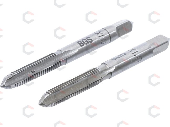 Sriegikliai | pirmas ir galutinis sriegimas | M6 x 1.0 | 2 vnt. (M6X1.0-B) Sriegikliai | pirmas ir galutinis sriegimas | M6 x 1.0 | 2 vnt. (M6X1.0-B)