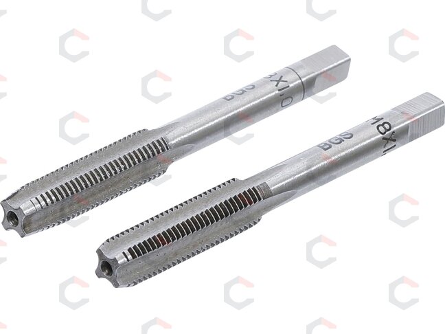 Sriegikliai | pirmas ir galutinis sriegimas | M8 x 1.0 | 2 vnt. (M8X1.0-B) Sriegikliai | pirmas ir galutinis sriegimas | M8 x 1.0 | 2 vnt. (M8X1.0-B)