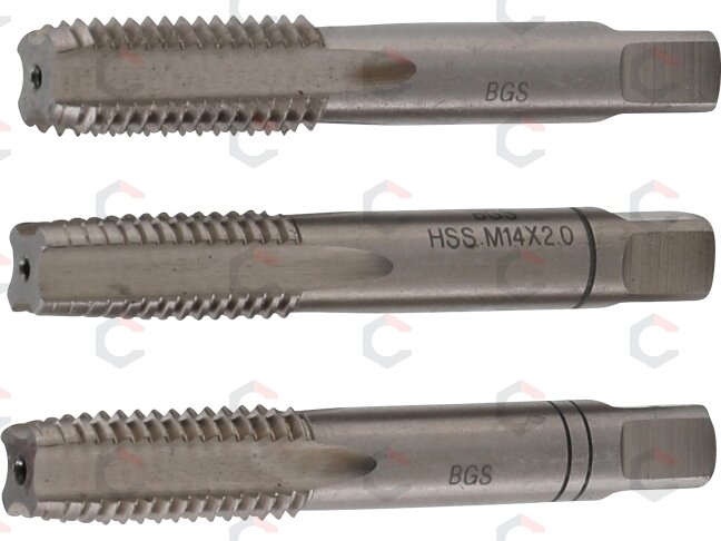 Sriegikliai | pirmas / vidurinis / galutinis sriegimas | M14 x 2.0 | 3 vnt. (927) Sriegikliai | pirmas / vidurinis / galutinis sriegimas | M14 x 2.0 | 3 vnt. (927)