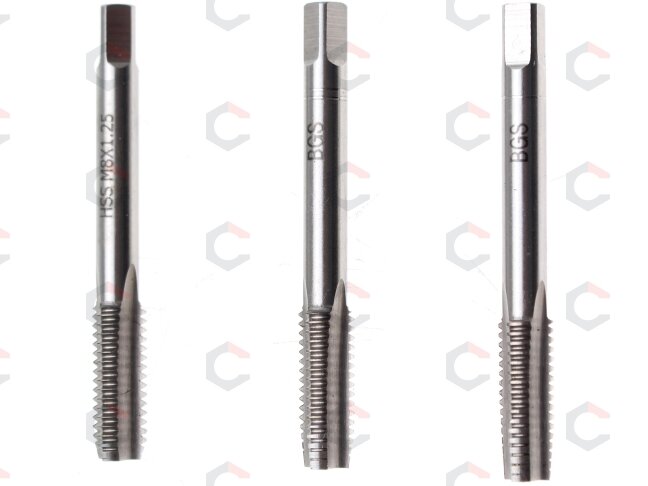 Sriegikliai | pirmas / vidurinis / galutinis sriegimas | M8 x 1.25 | 3 vnt (934) Sriegikliai | pirmas / vidurinis / galutinis sriegimas | M8 x 1.25 | 3 vnt (934)