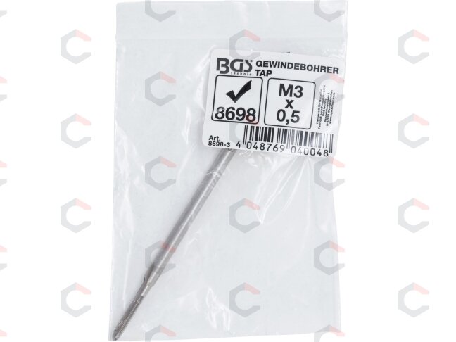 Sriegiklis | ilgas | iš BGS 8698 | M3 x 0,5 (8698-3) 2 Sriegiklis | ilgas | iš BGS 8698 | M3 x 0,5 (8698-3) 2