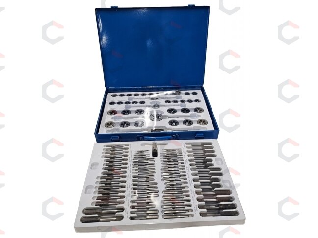 Sriegiklių ir sriegpjovių komplektas | M2 - M18 | 110 vnt. (SK16110) 1