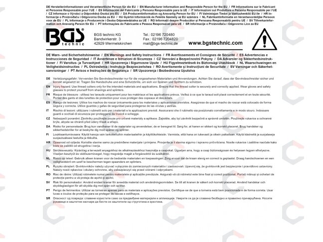Sriegiklių ir sriegpjovių komplektas | M6 - M30 | 51 vnt. (904) 6