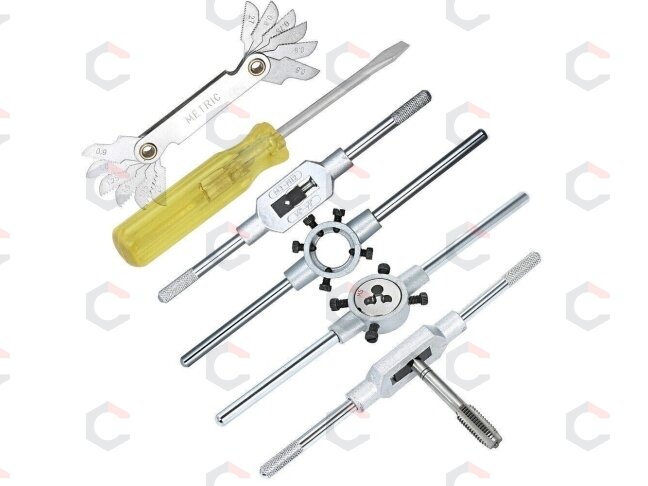 Sriegiklių ir sriegpjovių rinkinys | M3-M12 | 32 vnt. (SK1632) 2 Sriegiklių ir sriegpjovių rinkinys | M3-M12 | 32 vnt. (SK1632) 2
