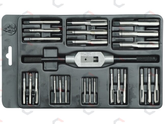 Sriegiklių rinkinys 25 vnt. M3-M12 (Čekija) (24940) Sriegiklių rinkinys 25 vnt. M3-M12 (Čekija) (24940)