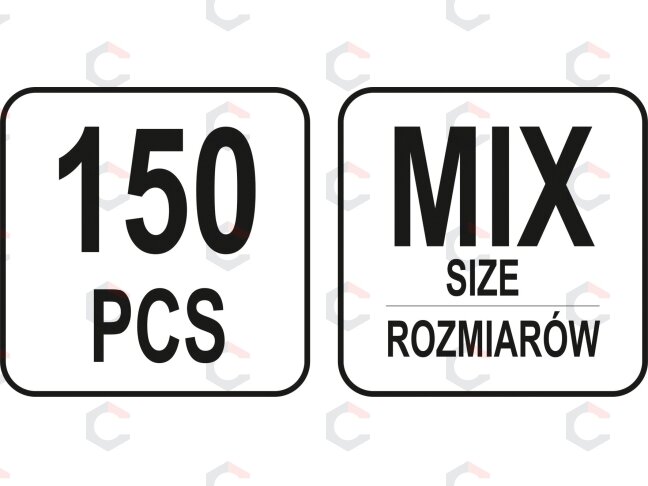 Srieginės kniedės | plieninės | M3-M10 | 150 vnt. (YT-36481) 4 Srieginės kniedės | plieninės | M3-M10 | 150 vnt. (YT-36481) 4
