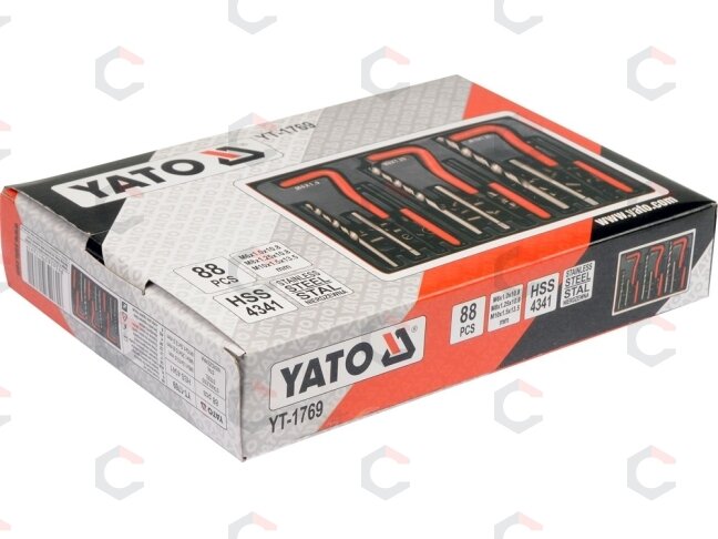 Sriegio atnaujinimo, remonto rinkinys | M6x1/M8x1,25/M10x1,5. | 88 vnt (YT-1769) 2