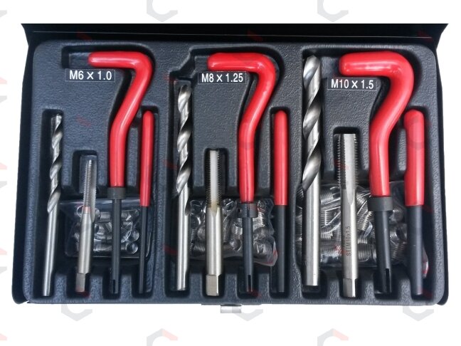 Sriegio remonto rinkinys | M6x1 / M8x1,25 / M10x1,5. | 88 vnt. (2789G) Sriegio remonto rinkinys | M6x1 / M8x1,25 / M10x1,5. | 88 vnt. (2789G)