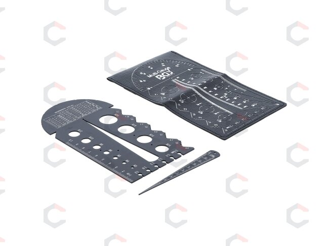 Sriegio žingsnio matuoklis ir sriegio šablonas | Metrinis | M3 - M20, 0,5 - 13,00 mm (74247) 4 Sriegio žingsnio matuoklis ir sriegio šablonas | Metrinis | M3 - M20, 0,5 - 13,00 mm (74247) 4