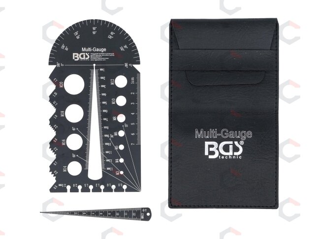 Sriegio žingsnio matuoklis ir sriegio šablonas | Metrinis | M3 - M20, 0,5 - 13,00 mm (74247) 6 Sriegio žingsnio matuoklis ir sriegio šablonas | Metrinis | M3 - M20, 0,5 - 13,00 mm (74247) 6