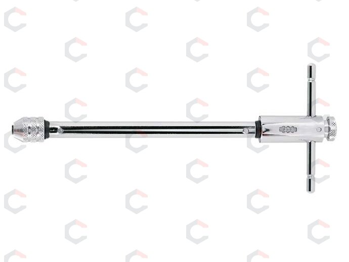 Sriegiklio laikiklis T-formos terkšlinis 255 mm ilgio, M3-M10 (EW-8033) Sriegiklio laikiklis T-formos terkšlinis 255 mm ilgio, M3-M10 (EW-8033)
