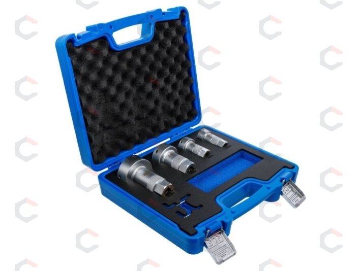 Sriegpjovių laikiklių rinkinys | M3–M24 | 3/8" ir 1/2" | 4 vnt. (74683) Sriegpjovių laikiklių rinkinys | M3–M24 | 3/8" ir 1/2" | 4 vnt. (74683)