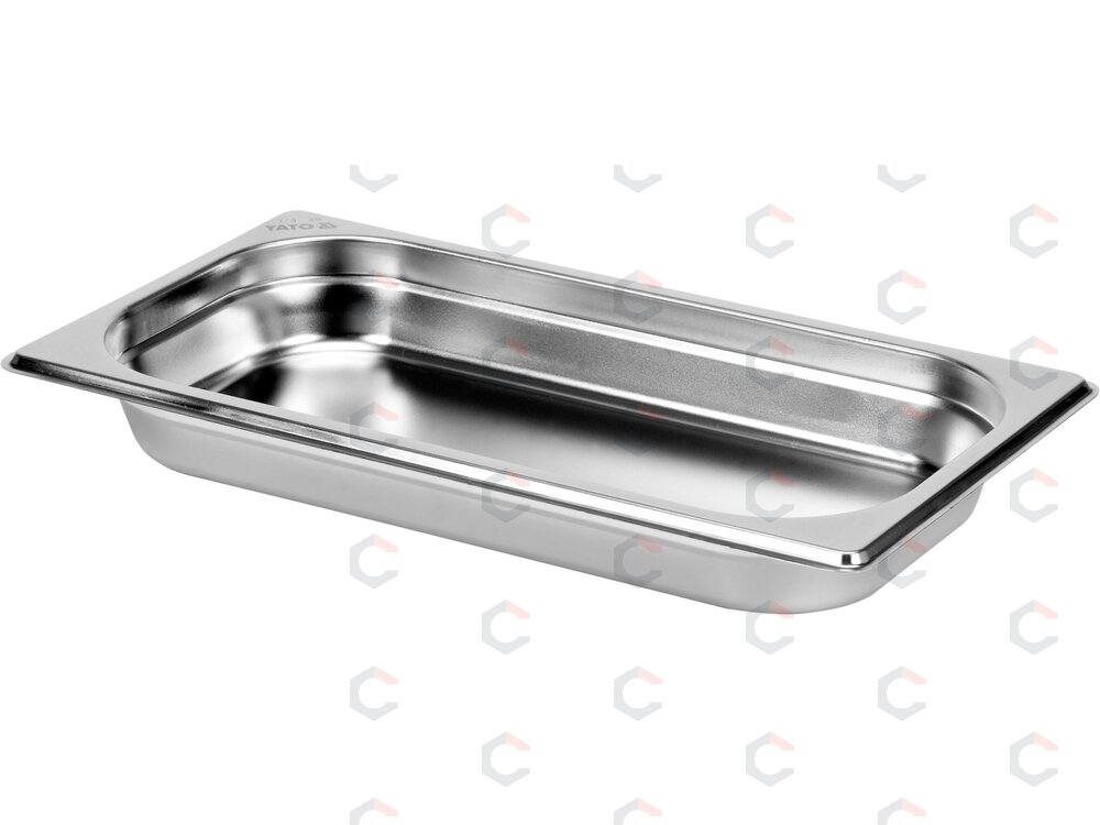 Gastronominis indas GN 1/3 | 325 × 176 × 40 mm | nerūdijantis plienas | 1,5 l (YG-00271) Gastronominis indas GN 1/3 | 325 × 176 × 40 mm | nerūdijantis plienas | 1,5 l (YG-00271)
