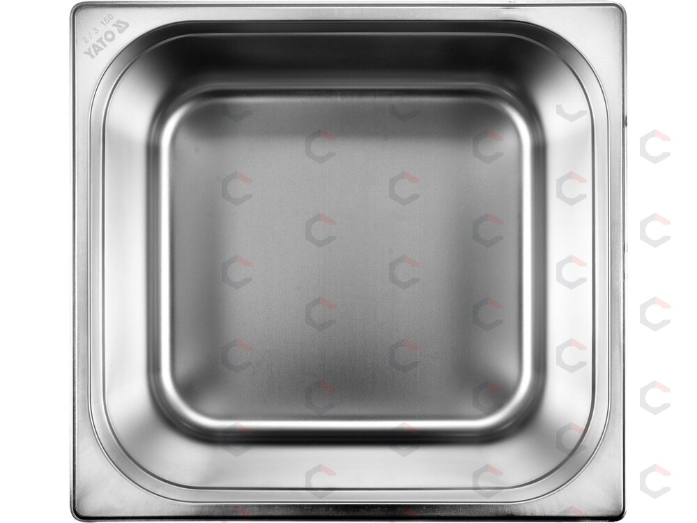Gastronominis indas GN 2/3 | 354 × 325 × 150 mm | nerūdijantis plienas | 13,0 l (YG-00304) 1 Gastronominis indas GN 2/3 | 354 × 325 × 150 mm | nerūdijantis plienas | 13,0 l (YG-00304) 1