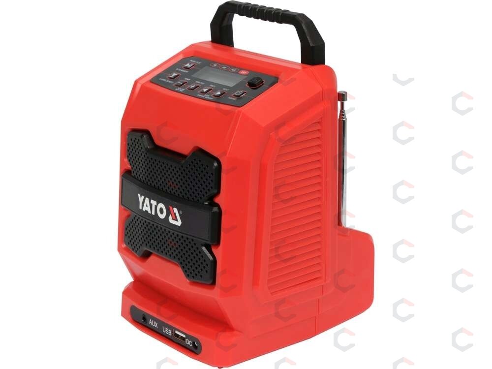 Statybinis radijas – 18 V akumuliatorius + 230 V, FM/AM/Bluetooth/AUX (YT-82940) Statybinis radijas – 18 V akumuliatorius + 230 V, FM/AM/Bluetooth/AUX (YT-82940)