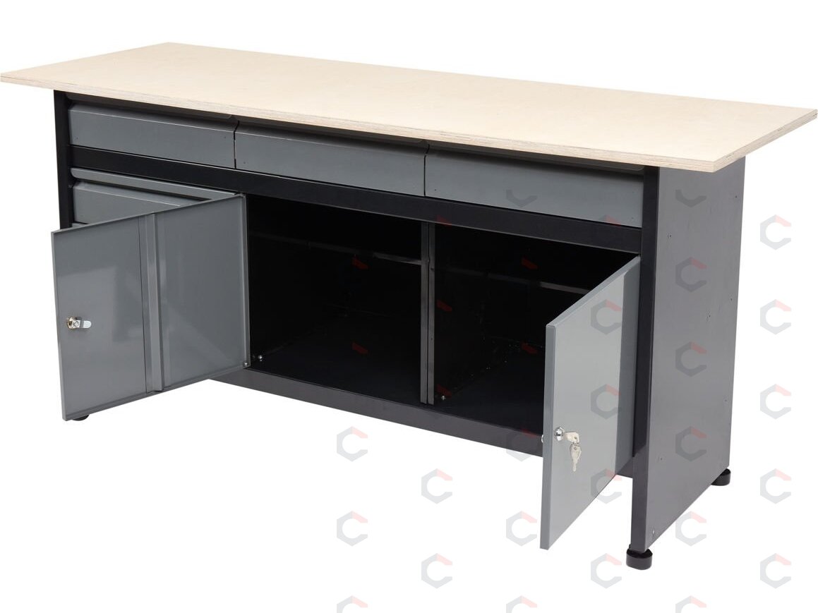 Stalas įrankių dirbtuvėms | varstotas | 1700 x 600 mm (58456) 2 Stalas įrankių dirbtuvėms | varstotas | 1700 x 600 mm (58456) 2