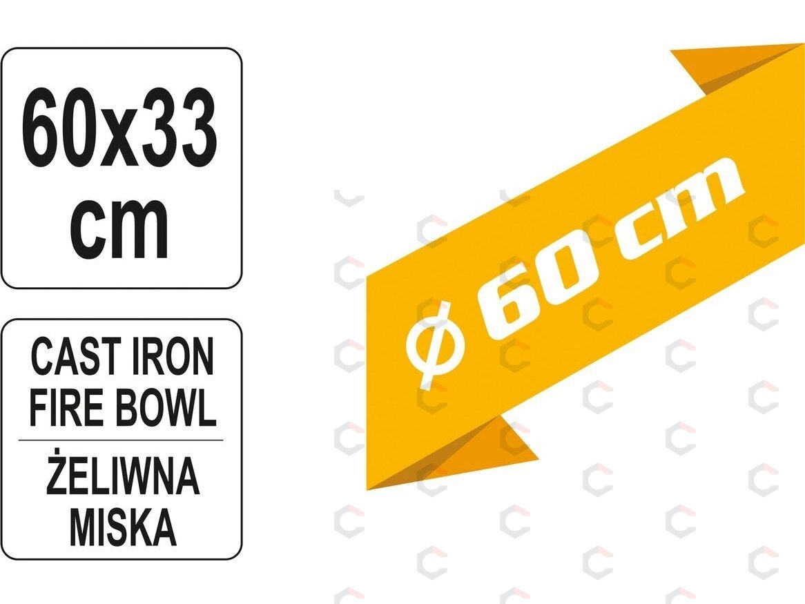 Stabilus ketaus sodo židinys / laužavietė | nuimamos kojos | Ø 60 cm (99711) 3 Stabilus ketaus sodo židinys / laužavietė | nuimamos kojos | Ø 60 cm (99711) 3