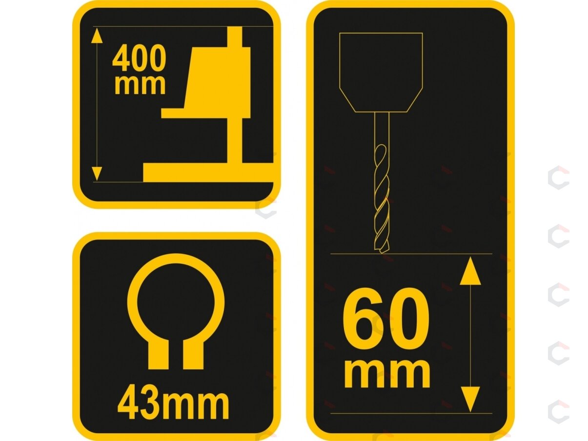 Stovas elektriniam grąžtui | 400 mm (79640) 3