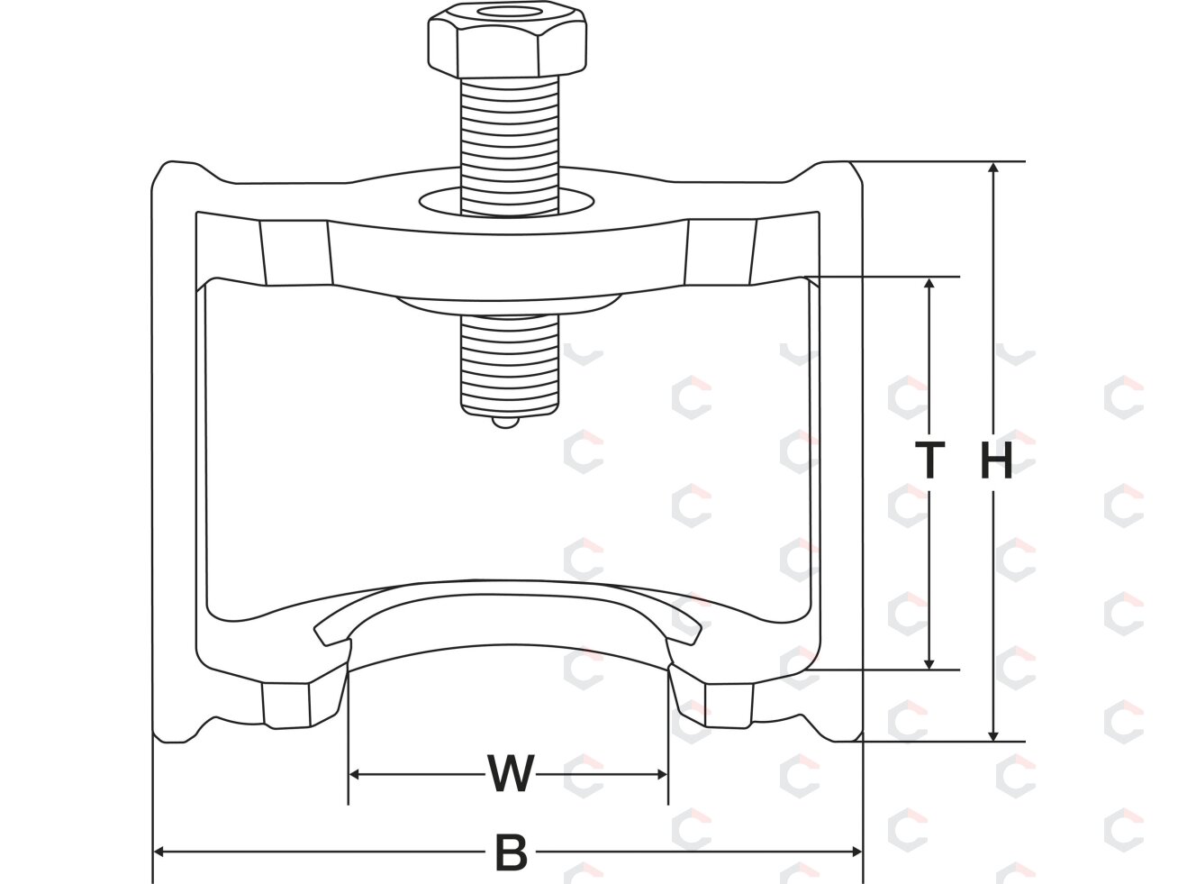Stabdžių trauklės reguliatoriaus traukiklis | Haldex Brake | 160 mm (74330) 1 Stabdžių trauklės reguliatoriaus traukiklis | Haldex Brake | 160 mm (74330) 1