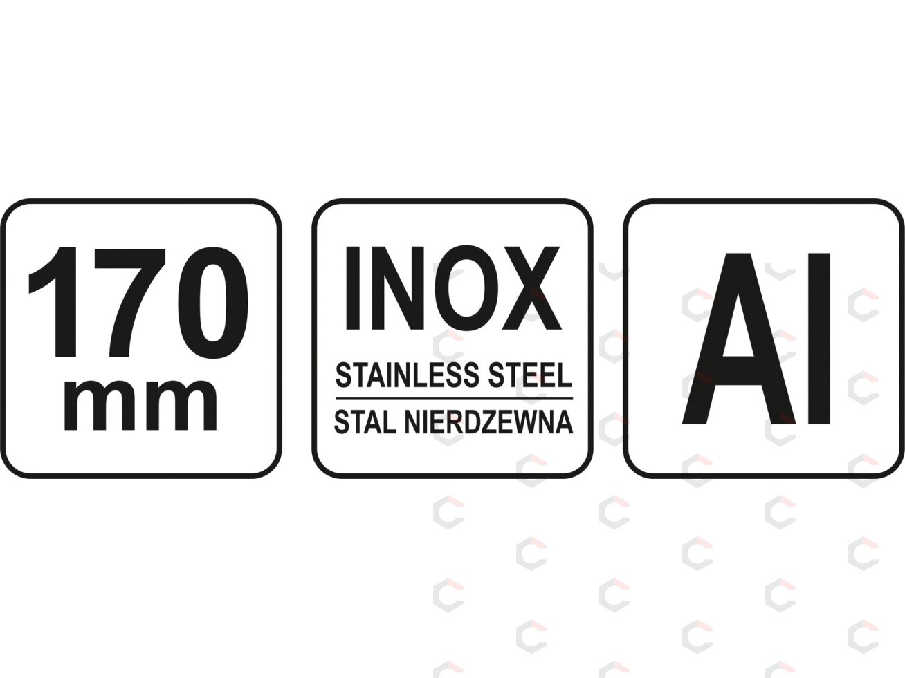 Staliaus kampainis su rankena | 170 mm (YT-70780) 3 Staliaus kampainis su rankena | 170 mm (YT-70780) 3