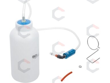 Stabdžių skysčio nuorinimo vožtuvas su 620 mm silikonine žarna ir tara (8403-1) Stabdžių skysčio nuorinimo vožtuvas su 620 mm silikonine žarna ir tara (8403-1)