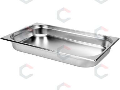 Gastronominis indas GN 1/1 | 530 × 325 × 65 mm | nerūdijantis plienas | 8,5 l (YG-00252)