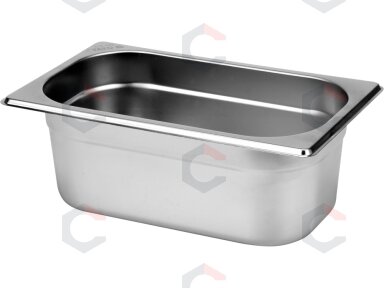 Gastronominis indas GN 1/4 | 265 × 162 × 100 mm | nerūdijantis plienas | 2,5 l (YG-00283) Gastronominis indas GN 1/4 | 265 × 162 × 100 mm | nerūdijantis plienas | 2,5 l (YG-00283)