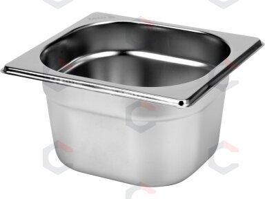 Gastronominis indas GN 1/6 | 176 × 162 × 100 mm | nerūdijantis plienas | 1,5 l (YG-00291) Gastronominis indas GN 1/6 | 176 × 162 × 100 mm | nerūdijantis plienas | 1,5 l (YG-00291)