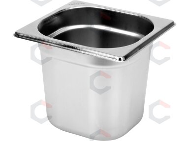 Gastronominis indas GN 1/6 | 176 × 162 × 150 mm | nerūdijantis plienas | 2,2 l (YG-00292) Gastronominis indas GN 1/6 | 176 × 162 × 150 mm | nerūdijantis plienas | 2,2 l (YG-00292)