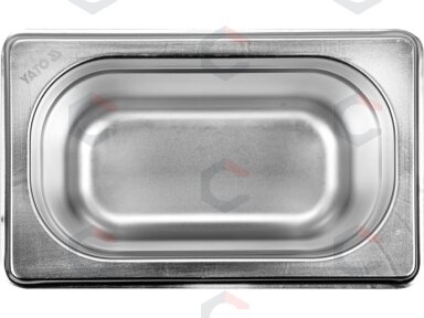 Gastronominis indas GN 1/9 | 176 × 108 × 100 mm | nerūdijantis plienas | 0,9 l (YG-00296)