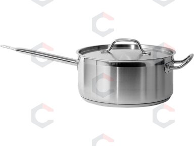 Nerūdijančio plieno prikaistuvis su dangčiu | Ø 28 cm | 280 × 130 mm | 8 l (YG-00063) Nerūdijančio plieno prikaistuvis su dangčiu | Ø 28 cm | 280 × 130 mm | 8 l (YG-00063)