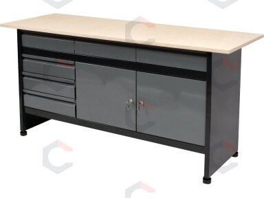 Stalas įrankių dirbtuvėms | varstotas | 1700 x 600 mm (58456)
