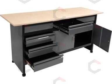 Stalas įrankių dirbtuvėms | varstotas | 1700 x 600 mm (58456)