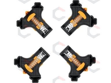 Staliaus spaustuvai kampiniai | 4 vnt (38540) Staliaus spaustuvai kampiniai | 4 vnt (38540)