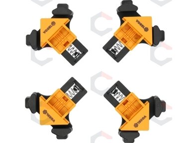 Staliaus spaustuvai kampiniai | 4 vnt (38540) Staliaus spaustuvai kampiniai | 4 vnt (38540)