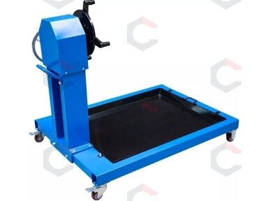 Stendas varikliui su įrankių dėklu | Heavy Duty | 800 kg (71100)